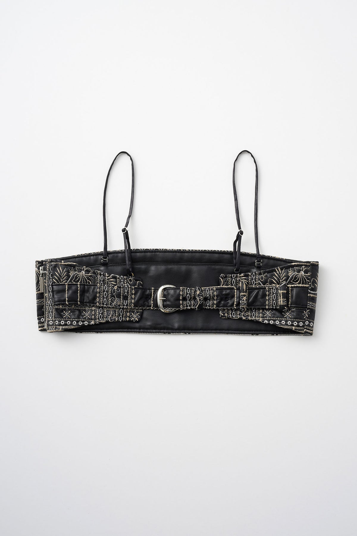 Gift check embroidered tops (Black)