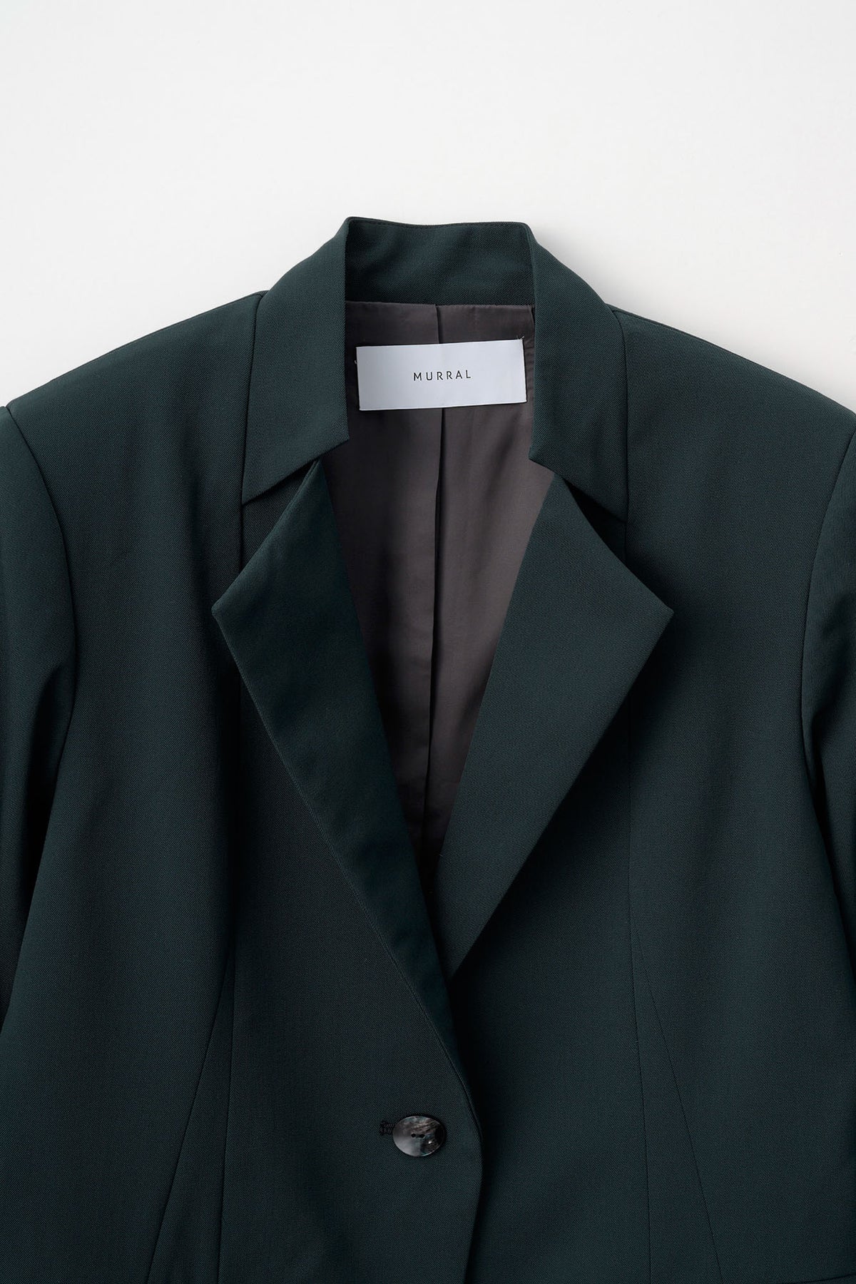 Ribbon embroidered jacket (Dark green)