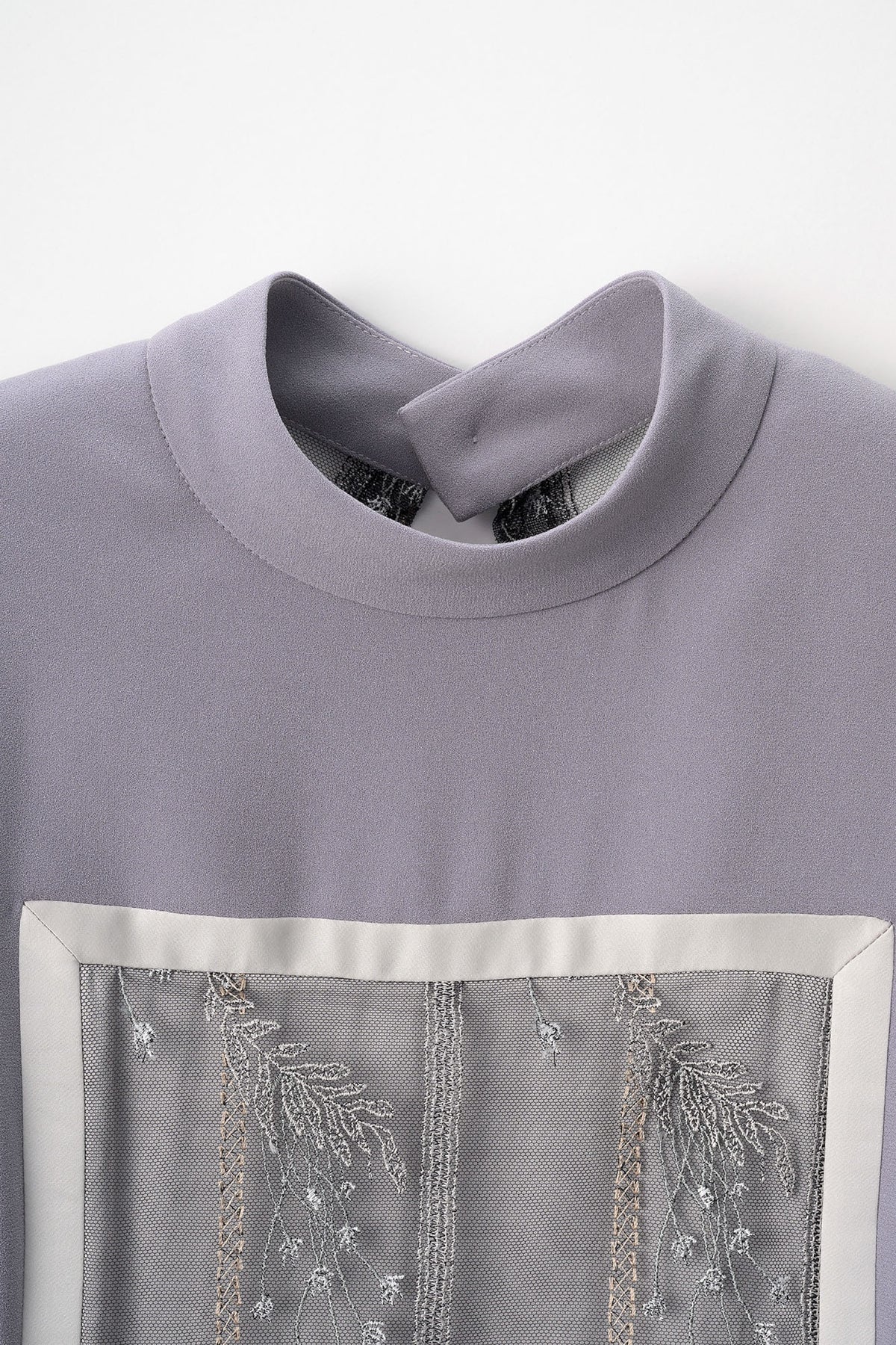 Framed flower lace dress (Lilac)