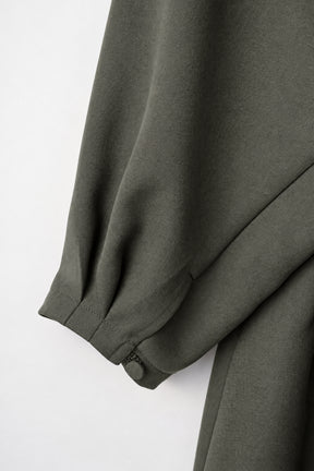 Quiet embroidered dress (Khaki)