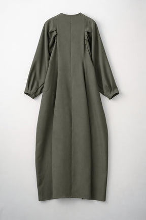 Quiet embroidered dress (Khaki)