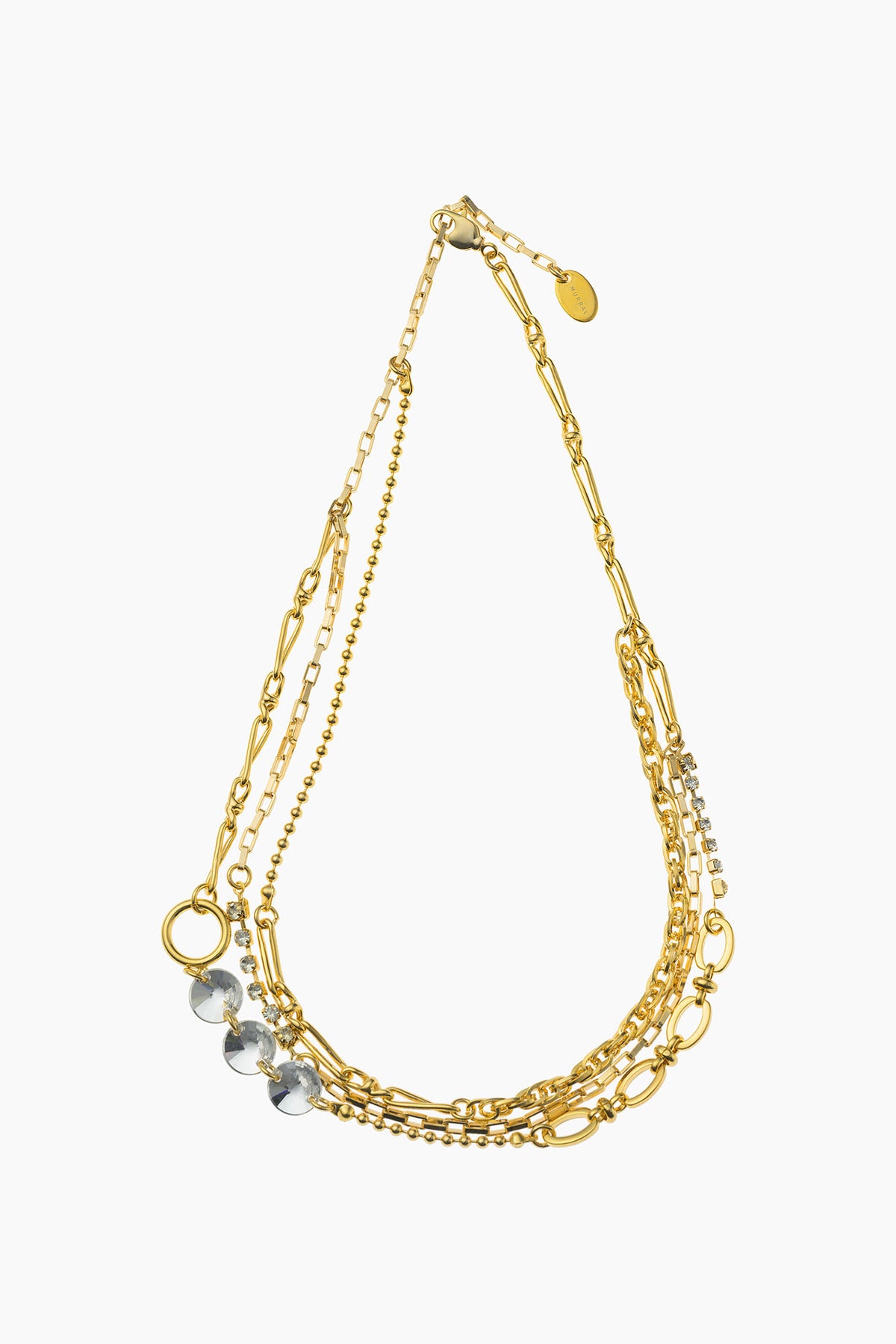 Glint chain necklace (Gold)