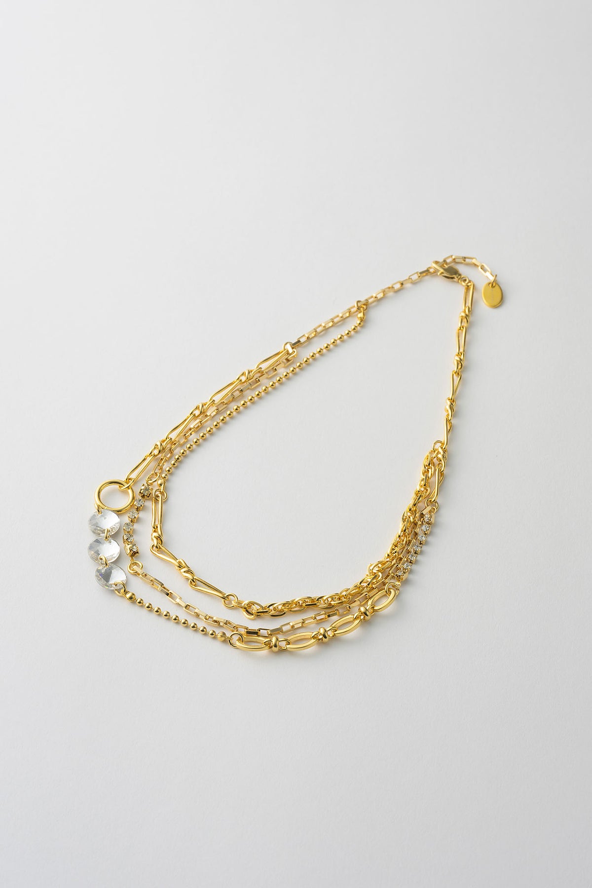 Glint chain necklace (Gold)