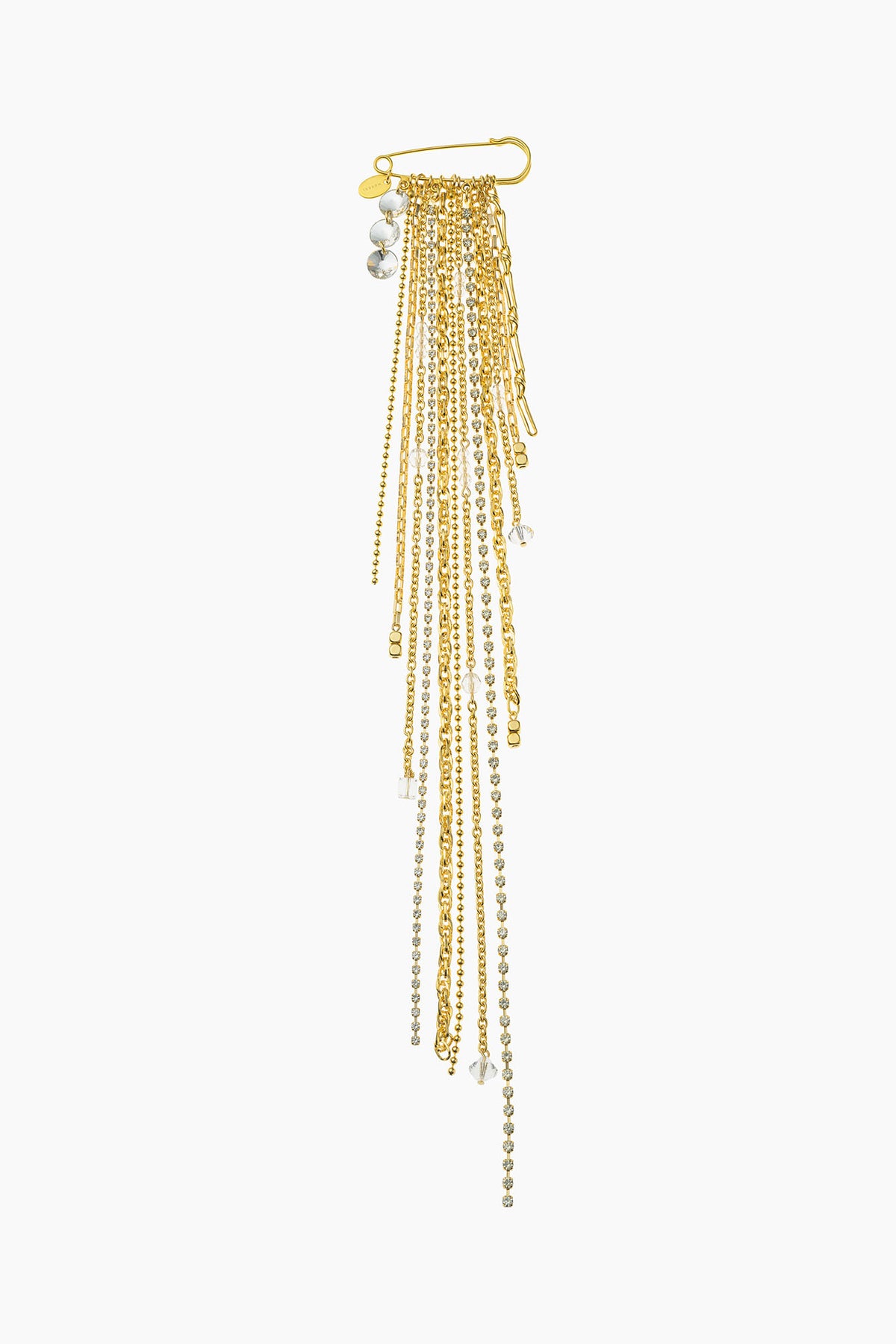 Glint chain pin Brooch (Gold)