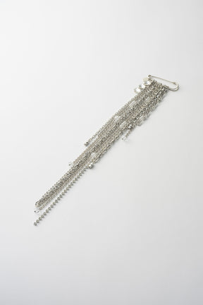 Glint chain pin Brooch (Silver)