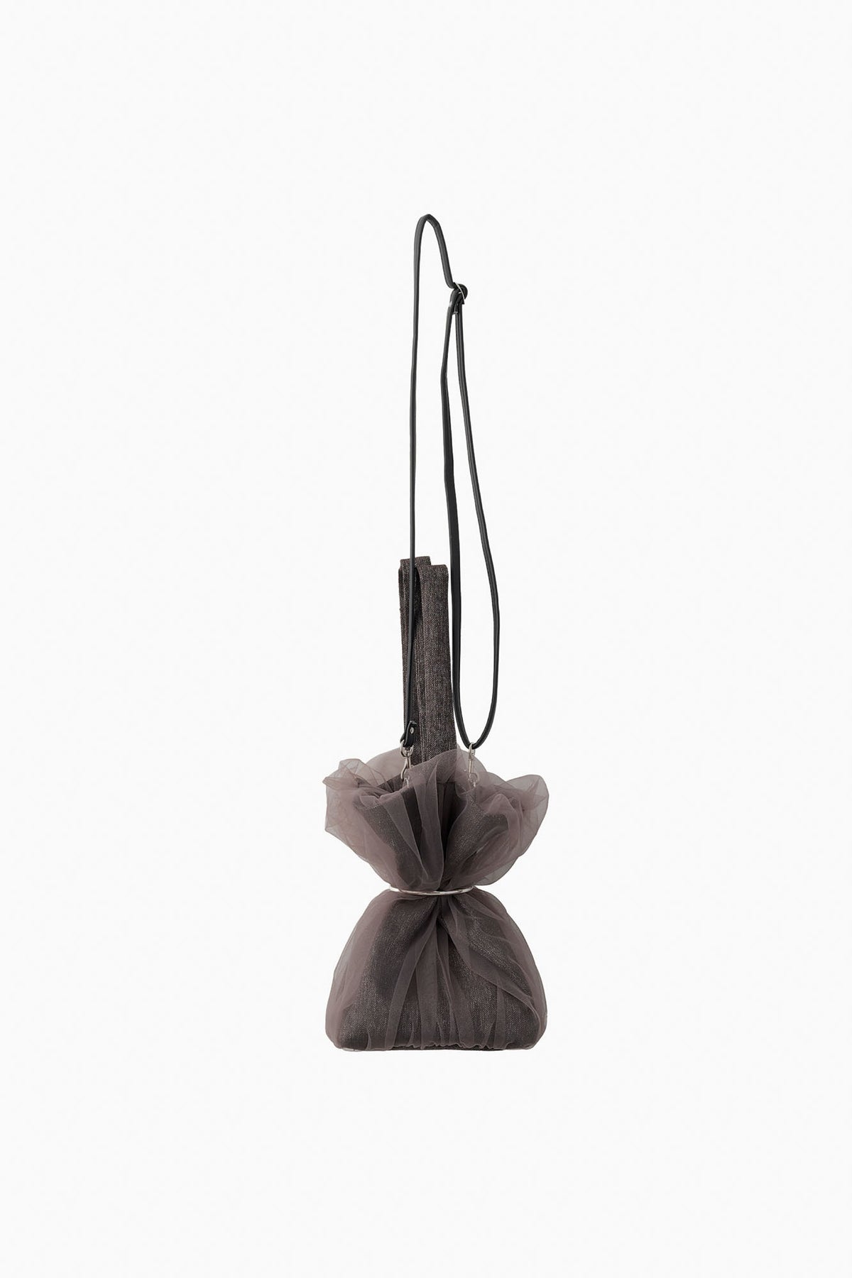 Tulle wrapping bag (Brown)