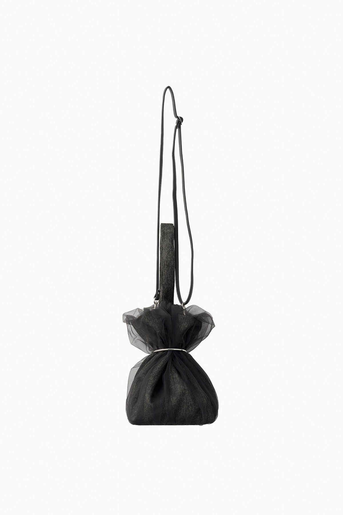 Tulle wrapping bag (Black)
