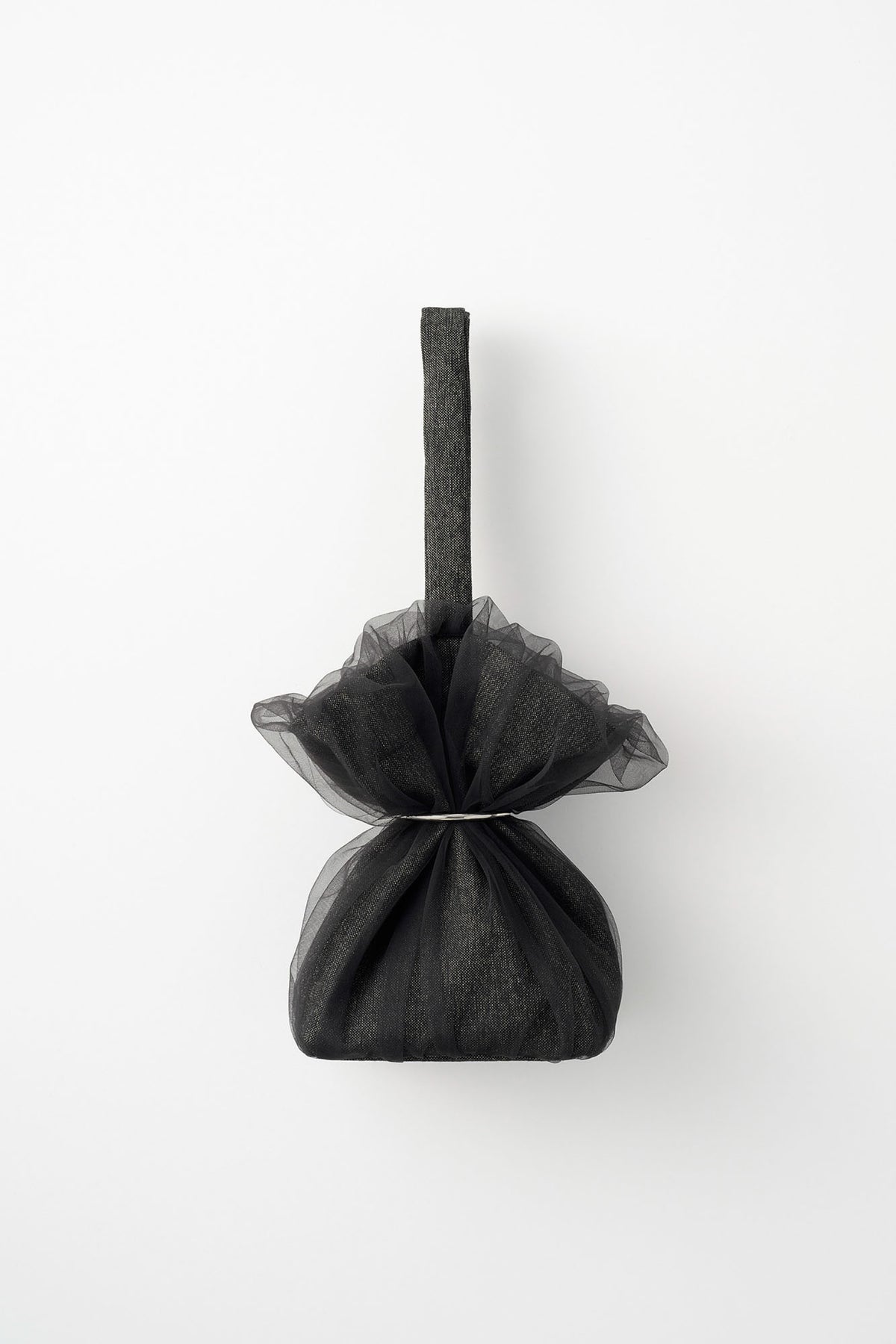 Tulle wrapping bag (Black)