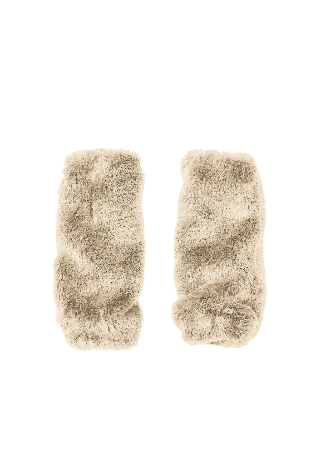Fur gloves (Beige)