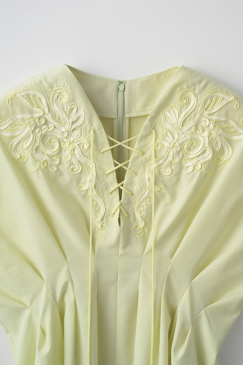 Glimmer embroidered tops (Yellow)