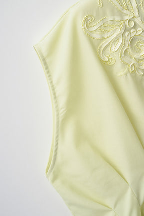 Glimmer embroidered tops (Yellow)
