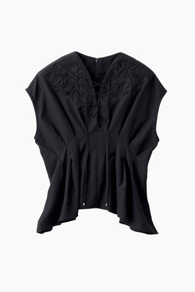 Glimmer embroidered tops (Black)