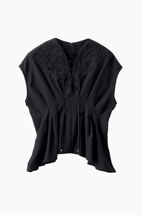 Glimmer embroidered tops (Black)