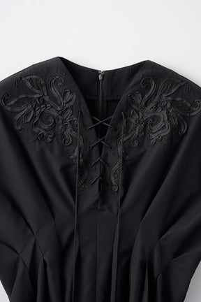 Glimmer embroidered tops (Black)