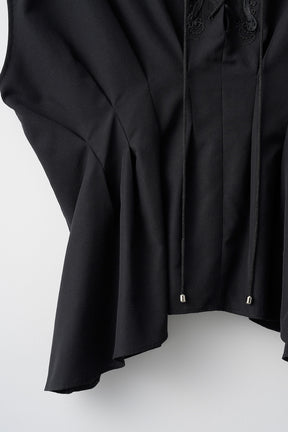 Glimmer embroidered tops (Black)