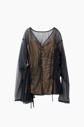 Stem tulle tops (Black)