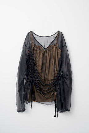 Stem tulle tops (Black)