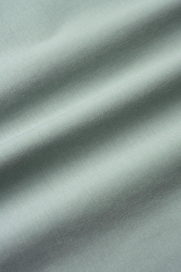 Framed embroidered jersey tops (Ash green)