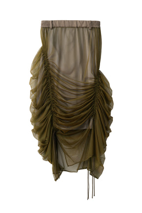 Stem tulle skirt (Olive)