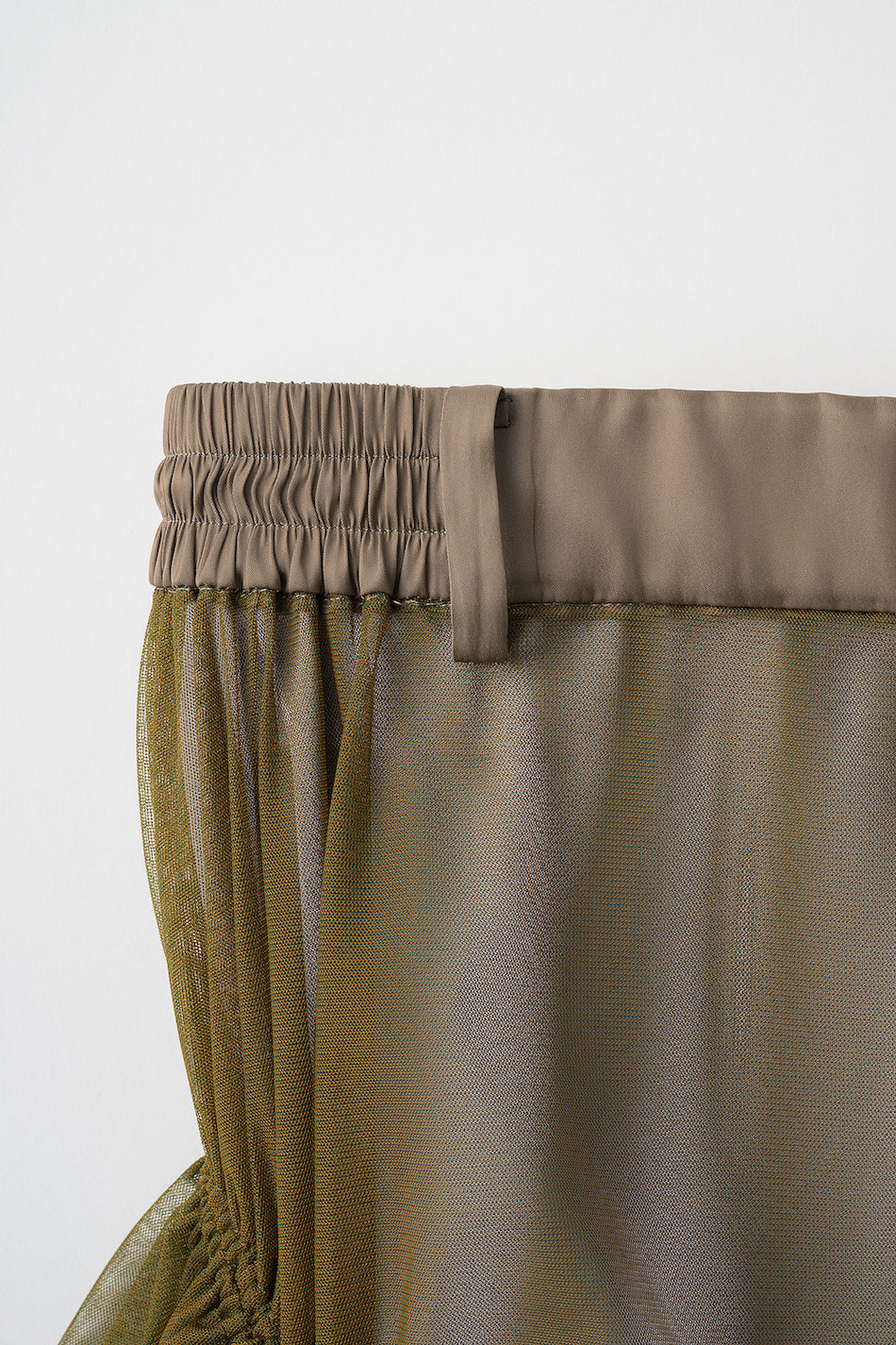 Stem tulle skirt (Olive)