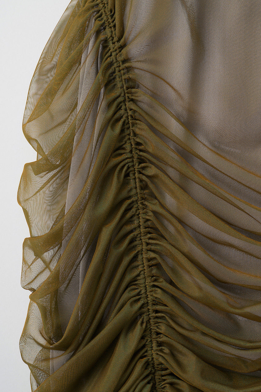 Stem tulle skirt (Olive)