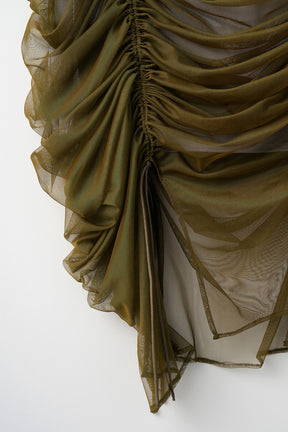 Stem tulle skirt (Olive)