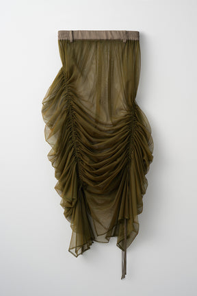 Stem tulle skirt (Olive)