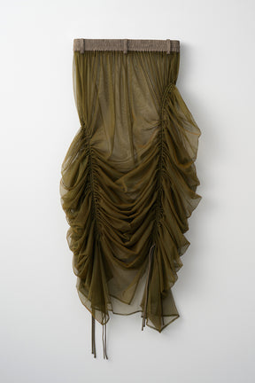 Stem tulle skirt (Olive)