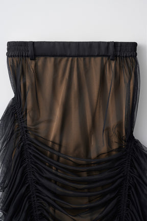 Stem tulle skirt (Black)