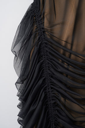 Stem tulle skirt (Black)