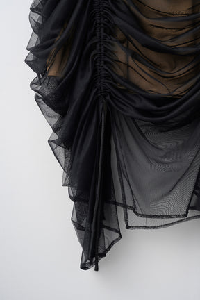 Stem tulle skirt (Black)