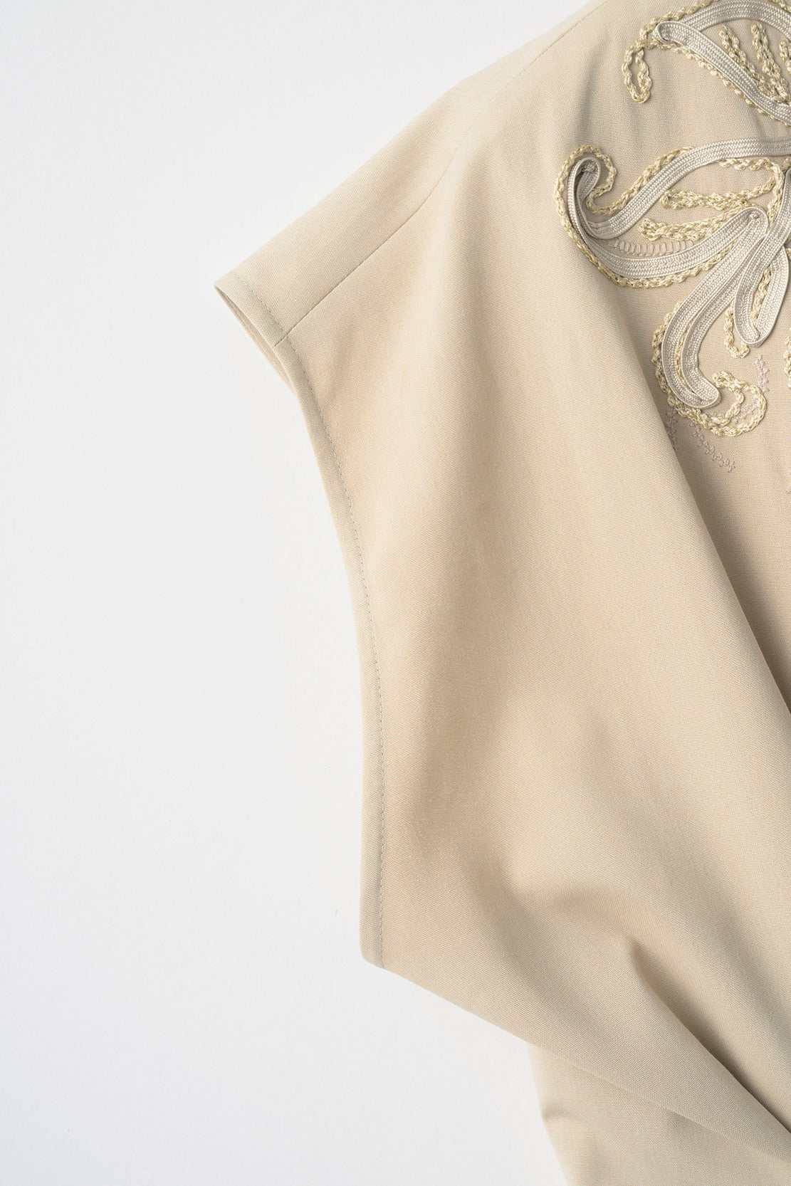 Glimmer embroidered jumpsuit (Beige)