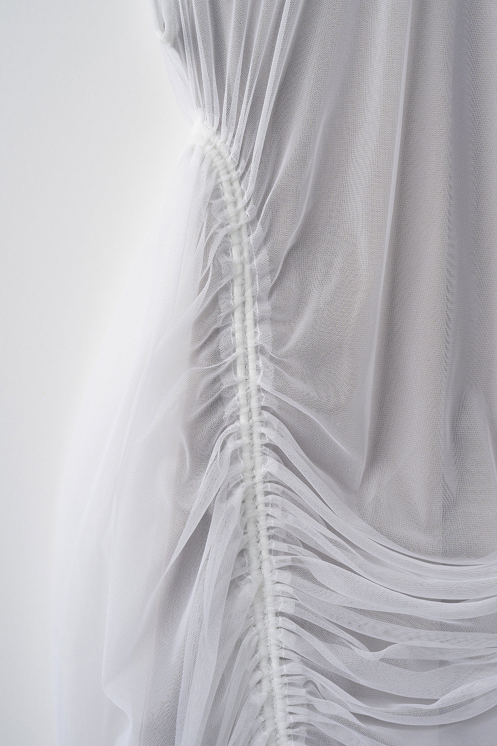 Stem tulle dress (White)