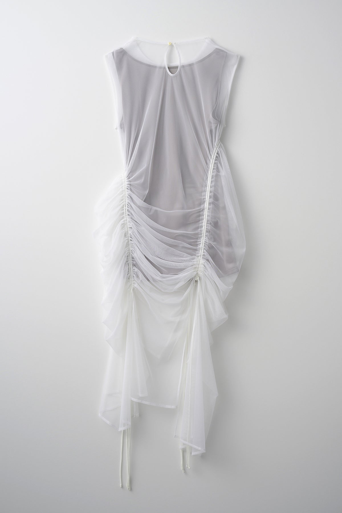 Stem tulle dress (White)