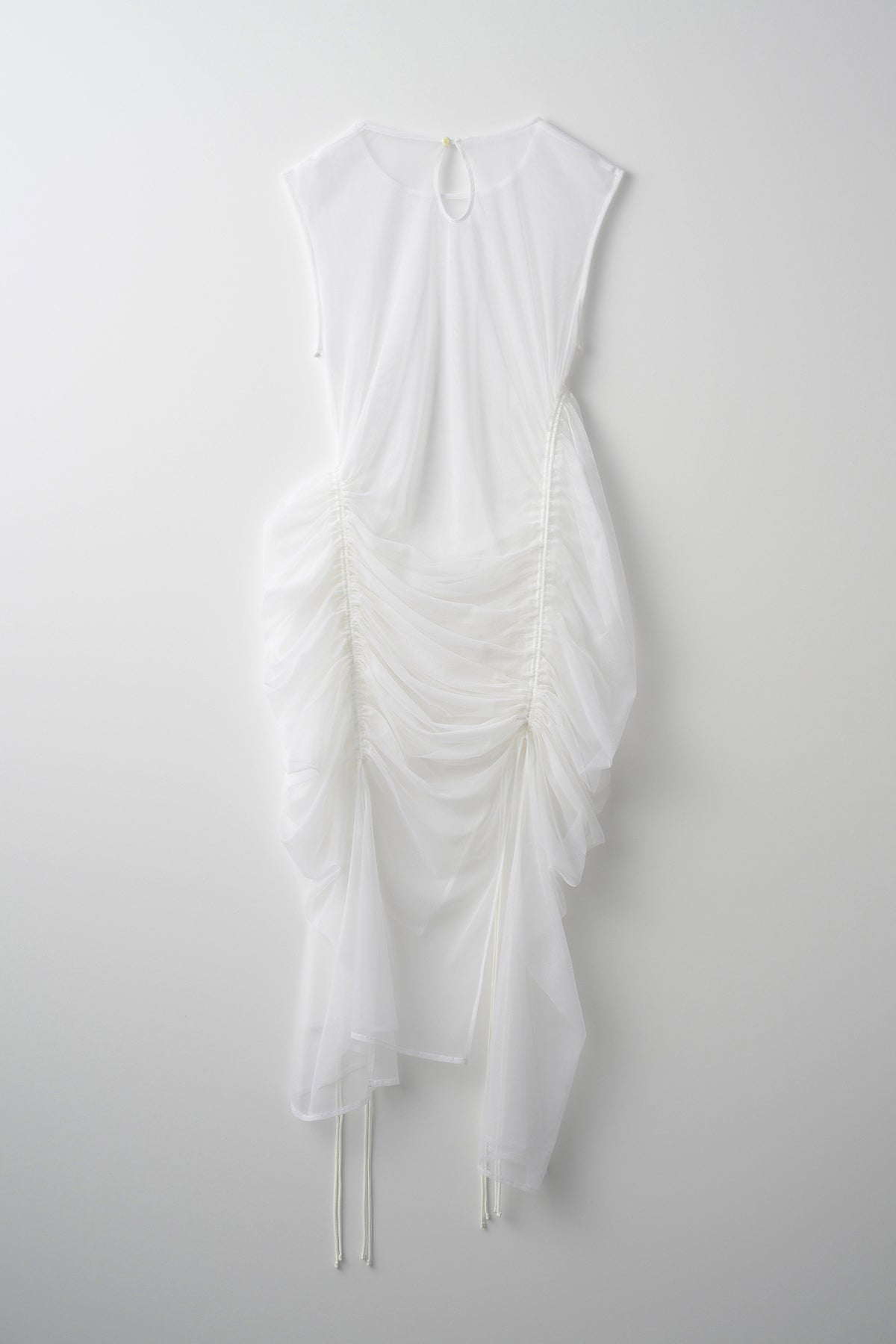 Stem tulle dress (White)