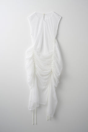 Stem tulle dress (White)