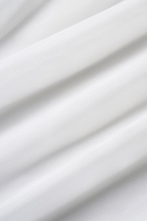 Stem tulle dress (White)