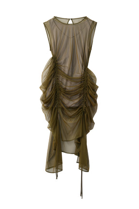 Stem tulle dress (Olive)