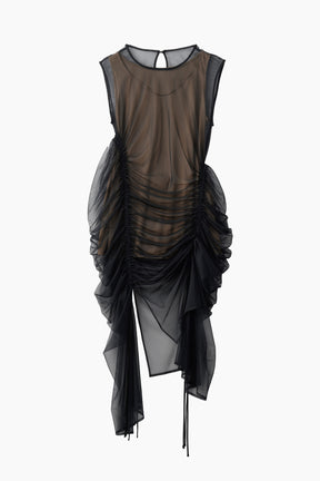 Stem tulle dress (Black)