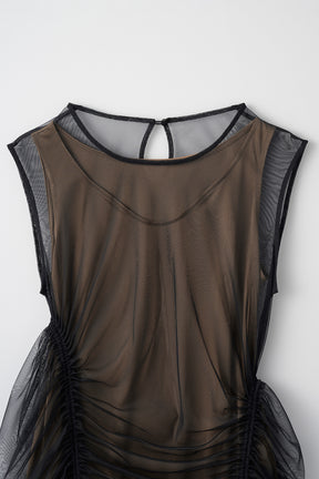 Stem tulle dress (Black)