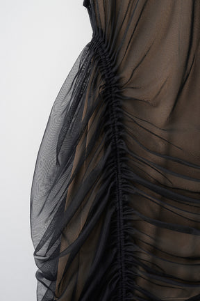 Stem tulle dress (Black)