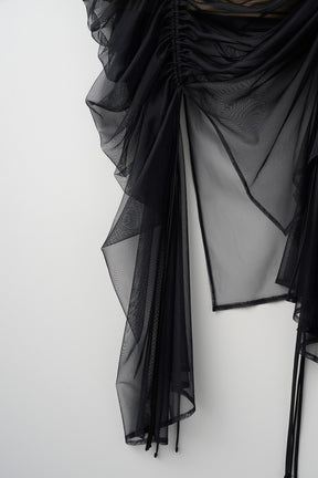 Stem tulle dress (Black)