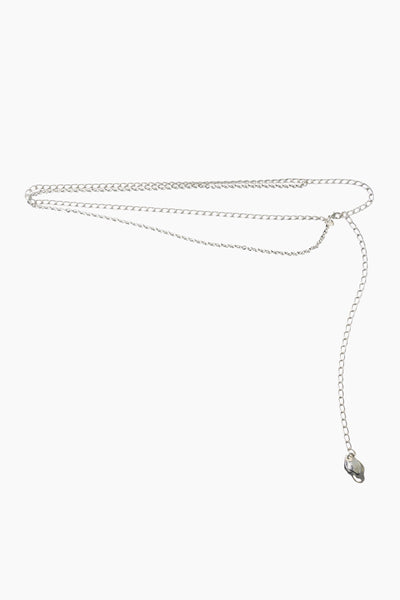 Petal chain belt (Silver)