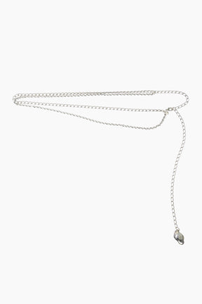 Petal chain belt (Silver)