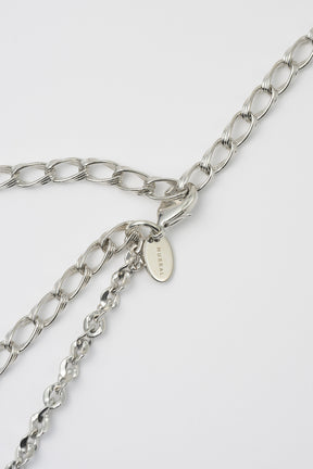Petal chain belt (Silver)