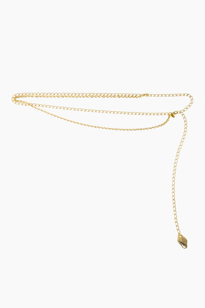 Petal chain belt (Gold)