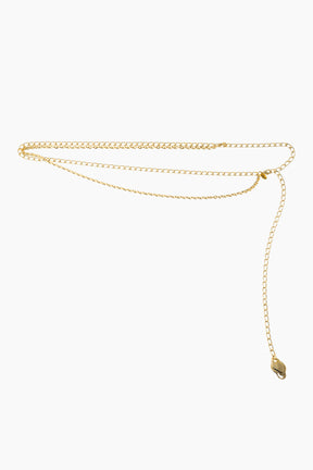Petal chain belt (Gold)