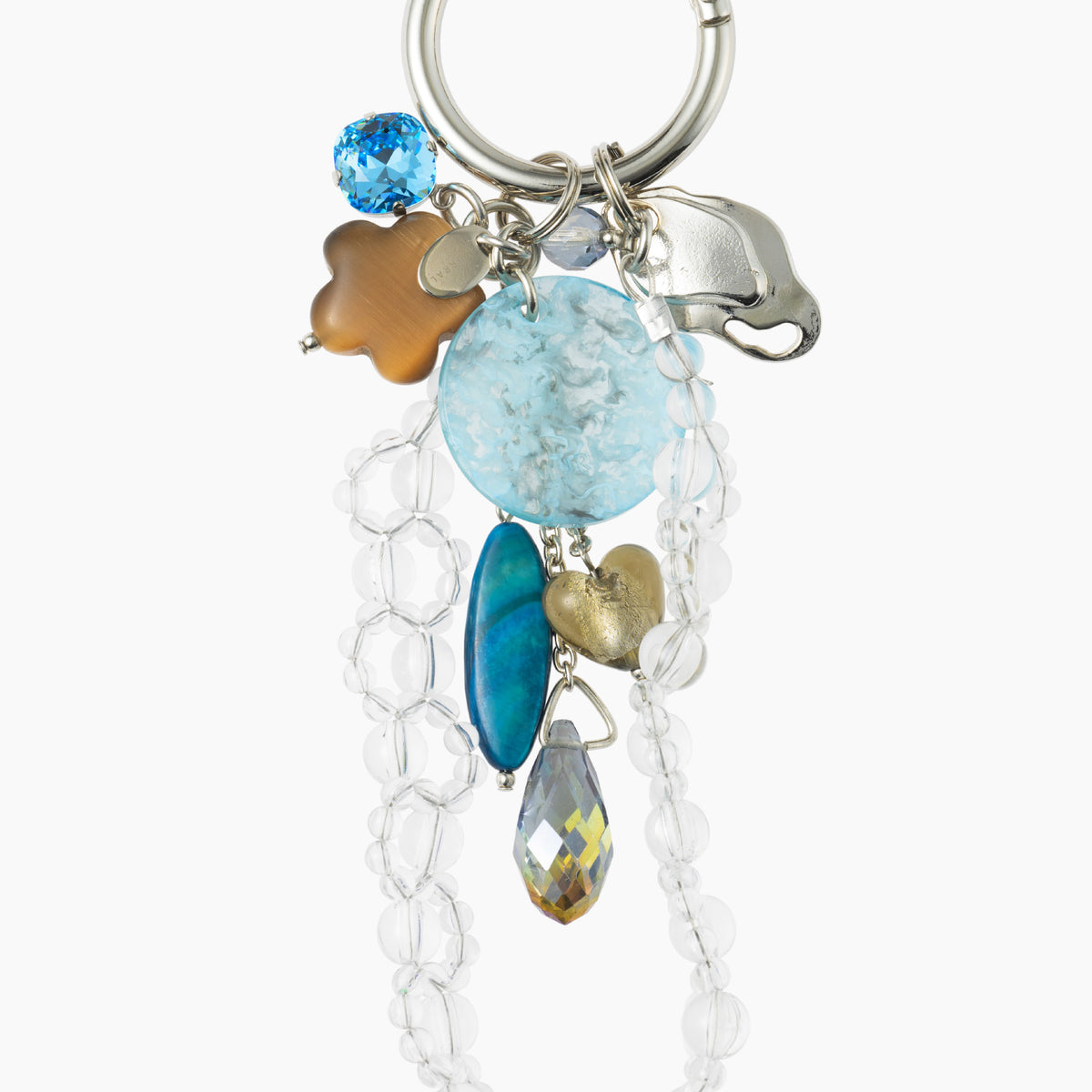 Jewel charm keychain