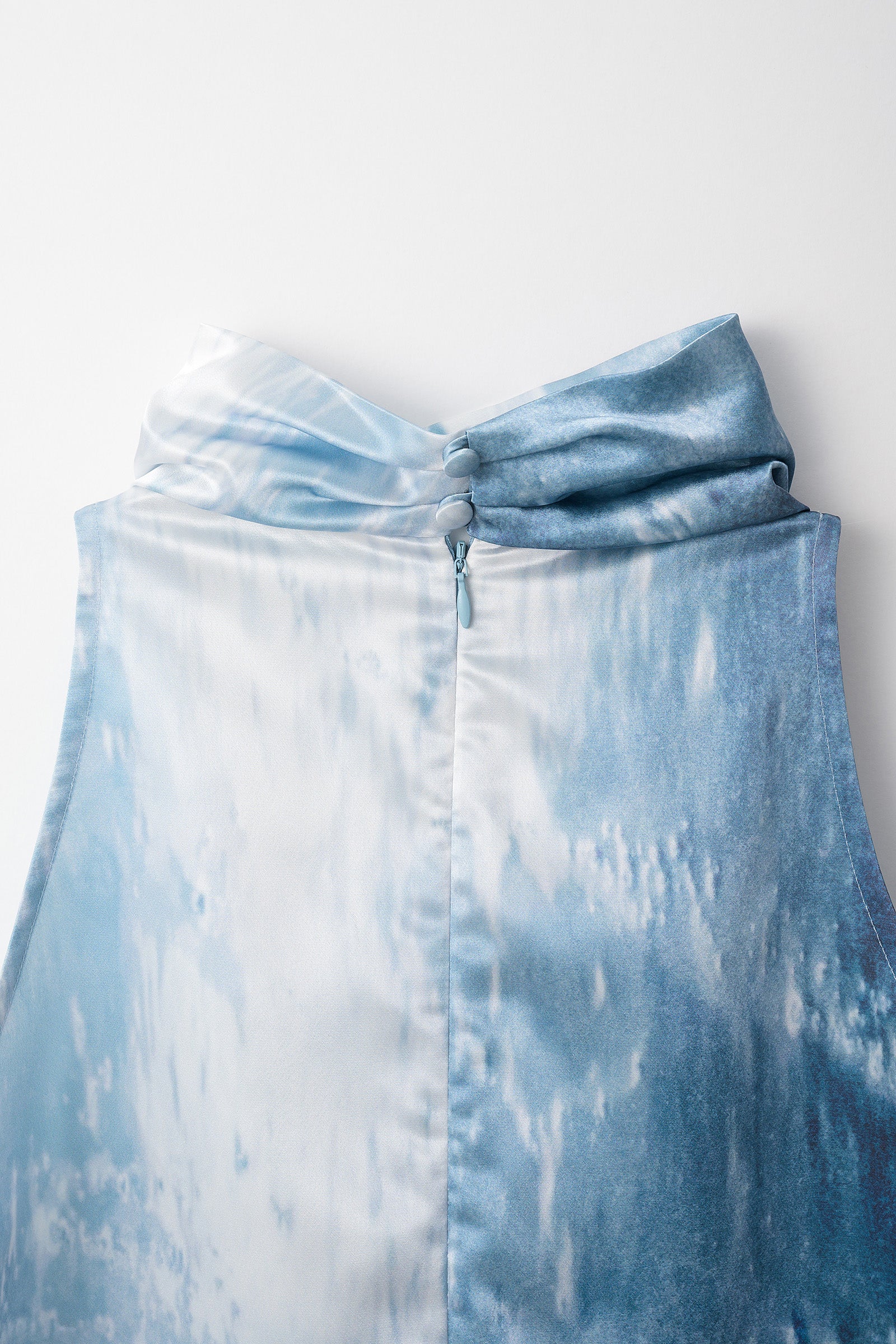 Water mirror print tops (Blue)