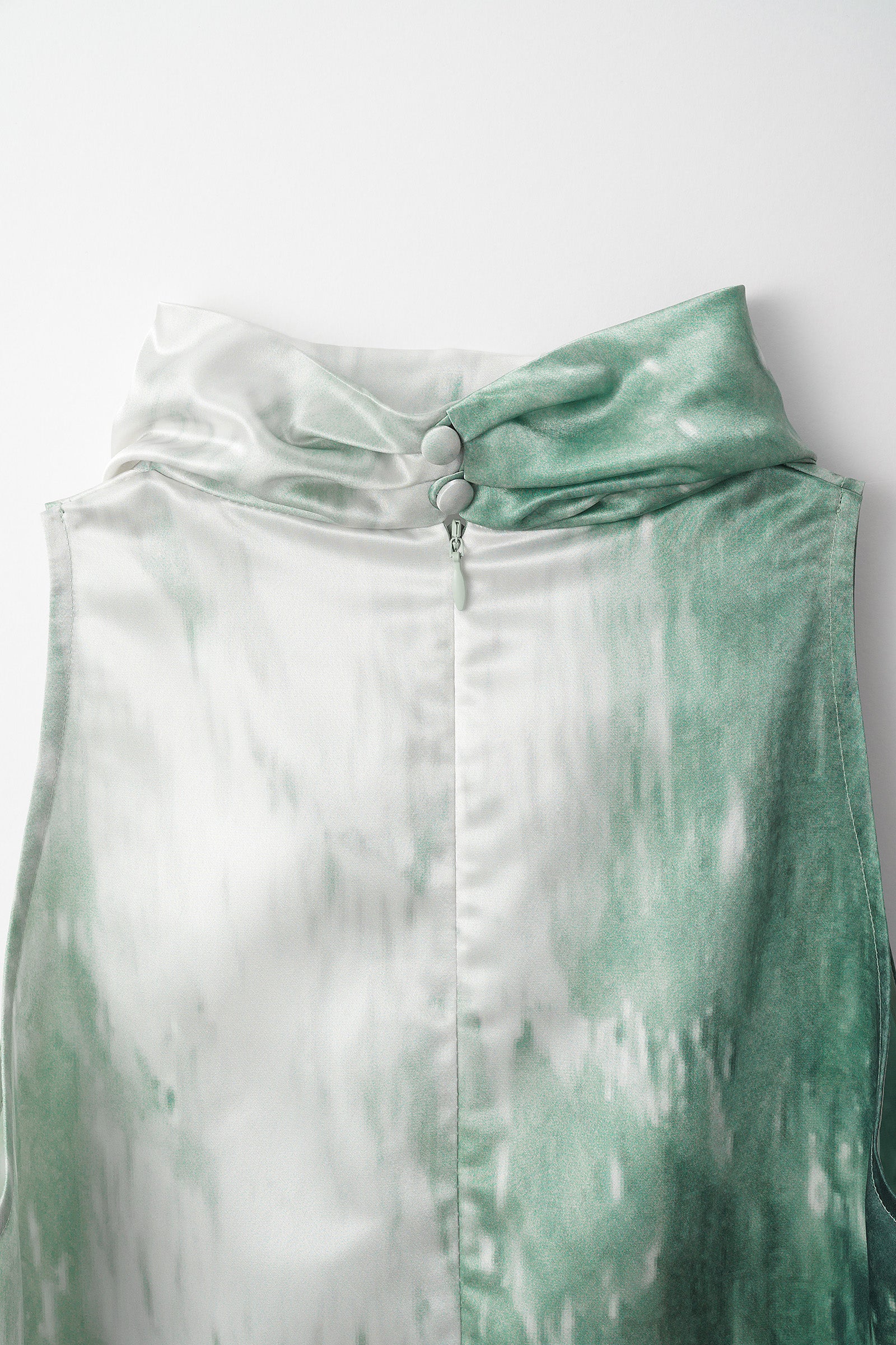 Water mirror print tops (Green)